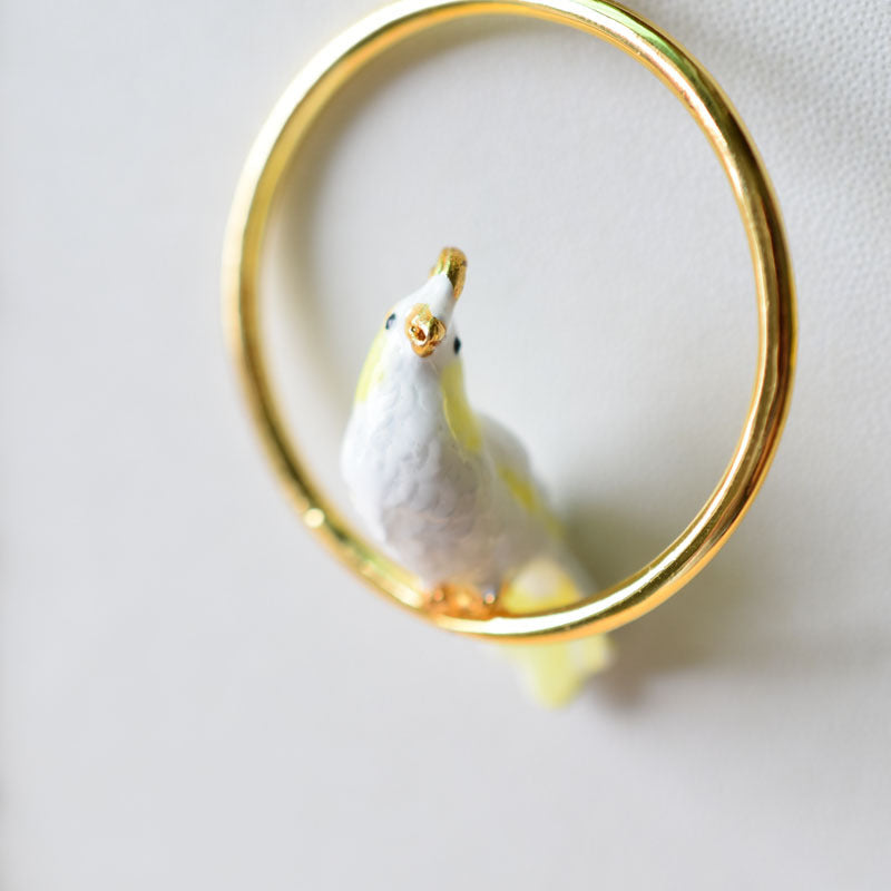 Enamel Cockatiel Set