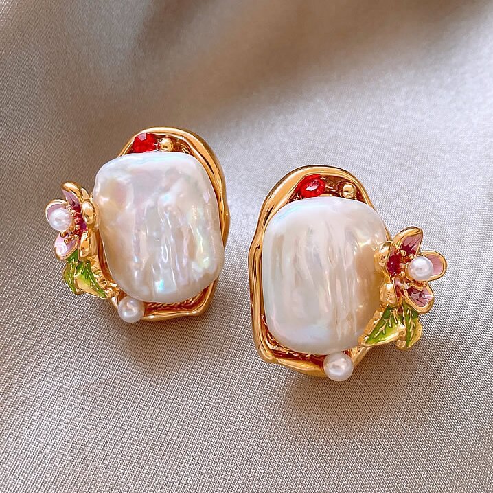 Irregular Pearl Earrings