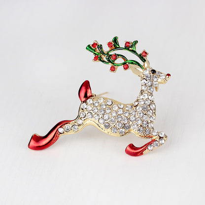 Christmas sika deer brooch corsage