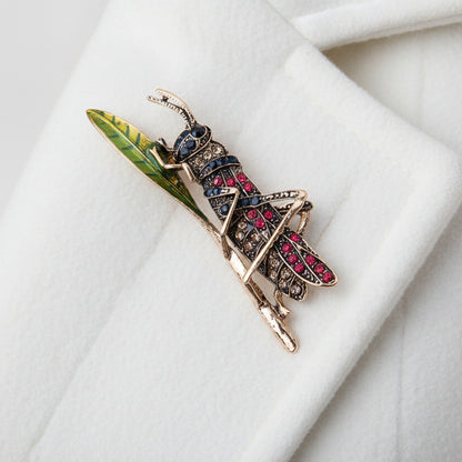 Grasshopper Brooch