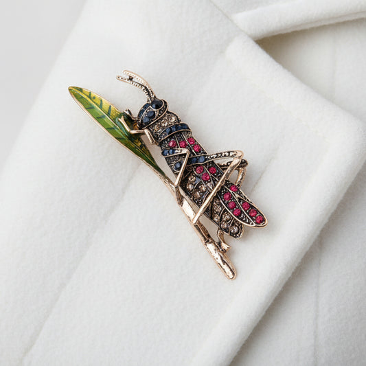 Grasshopper Brooch