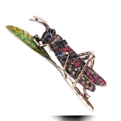 Grasshopper Brooch