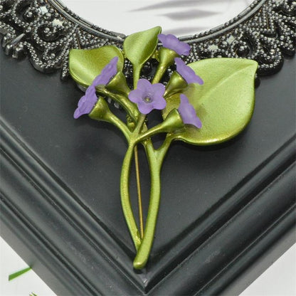 Lacquered Ladies Brooch