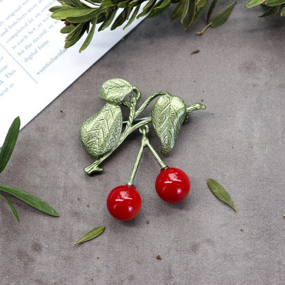 Lacquered Ladies Brooch