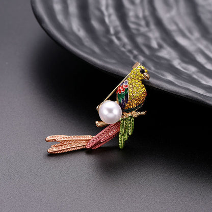 Natural And Simple Bird Brooch