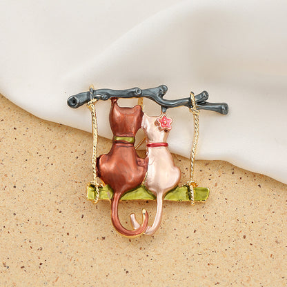 New Dripping Cat Brooch