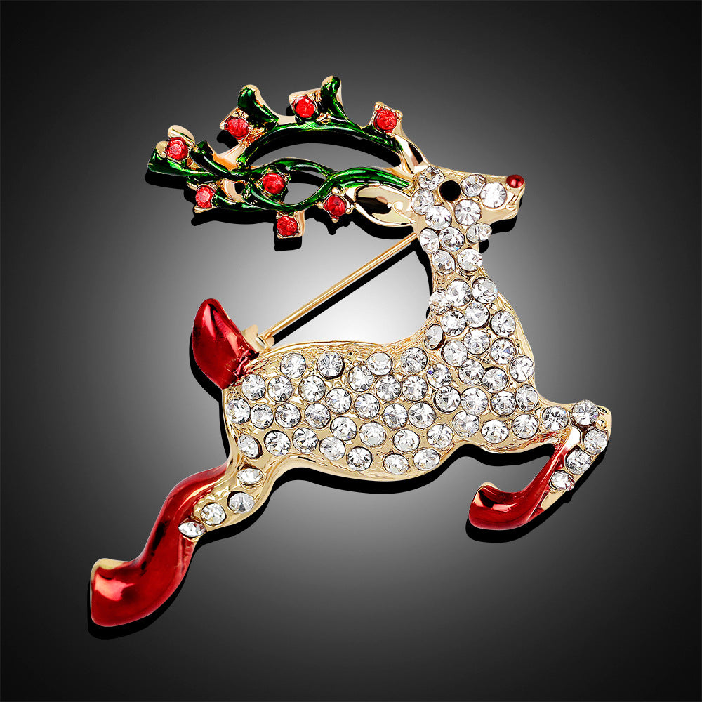 Christmas sika deer brooch corsage