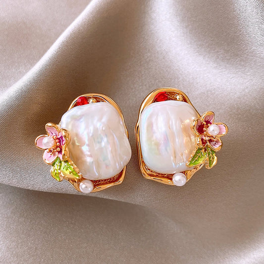 Irregular Pearl Earrings
