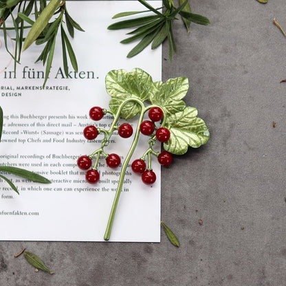 Lacquered Ladies Brooch