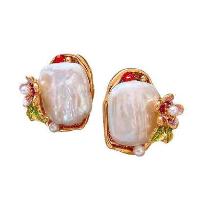 Irregular Pearl Earrings