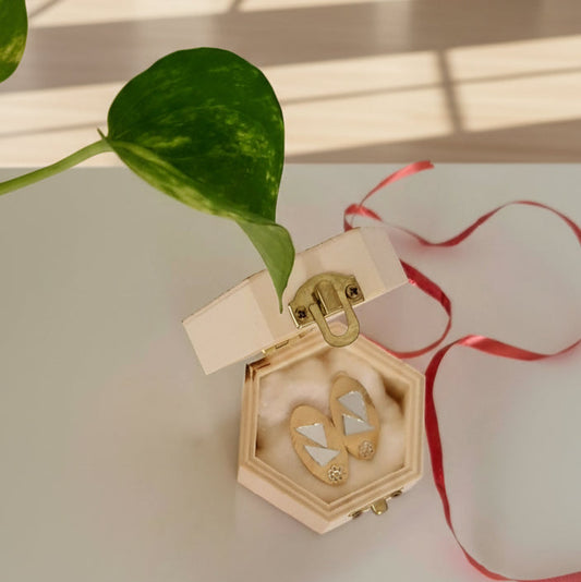 Earrings with Mirror